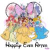 Retro Princess Happily Ever After PNG