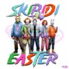 Retro Skibidi Easter Vibe Easter Day PNG