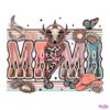 Retro Western Mama Cowhide Leopard Lightning PNG