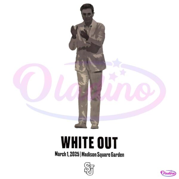 Rick Pitino White Out March 1 2025 Madison Square Garden PNG