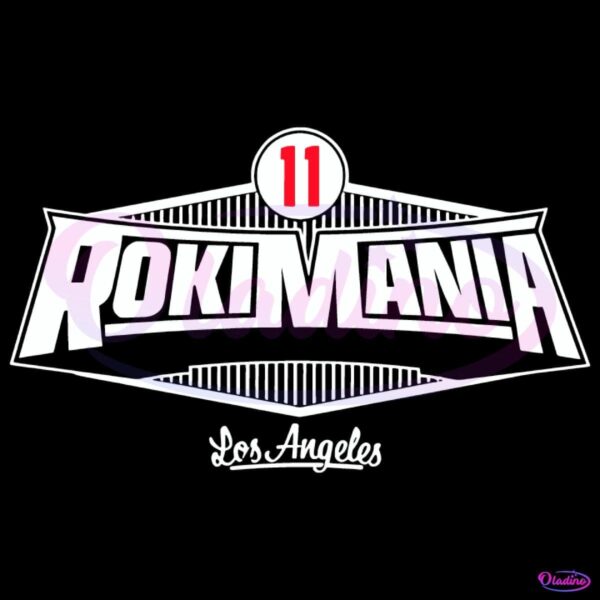 Rokimania Roki Sasaki 11 Los Angeles Dodgers Baseball SVG