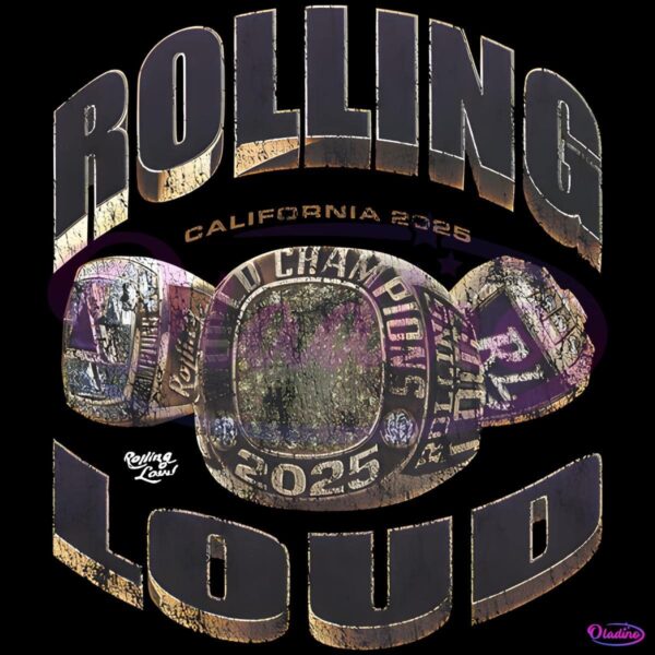 Rolling Loud California 2025 3X Champs PNG