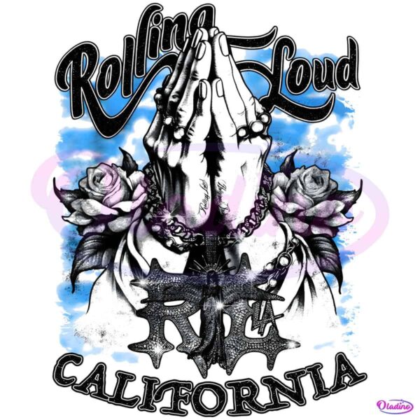Rolling Loud California 2025 Praying Hands PNG