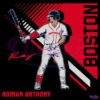Roman Anthony Signature Boston Red Sox PNG