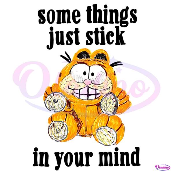 Some Things Just Stick In Your Mind Garfield PNG