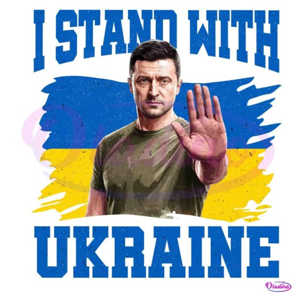 Stand with Ukraine Supporter PNG Design