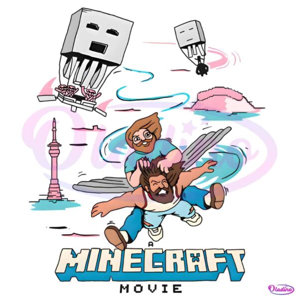 Steve And Garrett A Minecraft Movie PNG