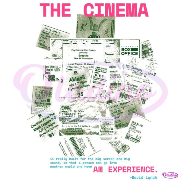 The Cinema An Experience David Lynch PNG