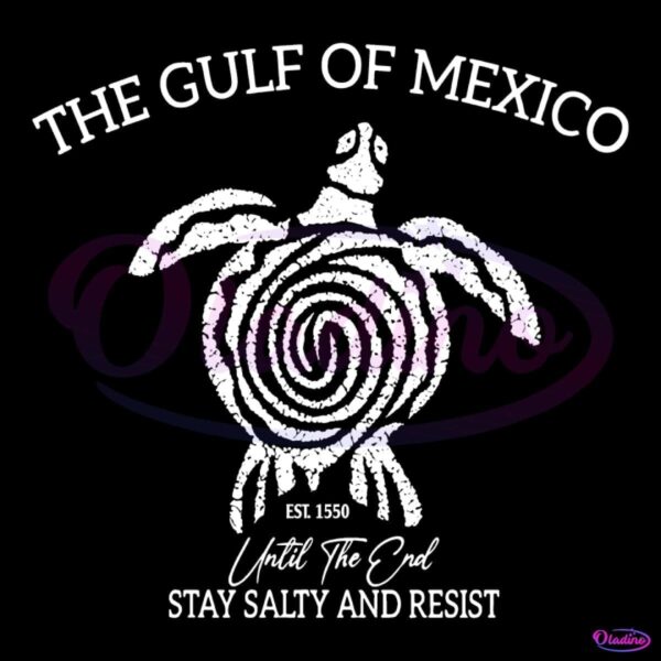 The Gulf Of Mexico Est 1550 Until The End Stay Salty And Resist SVG