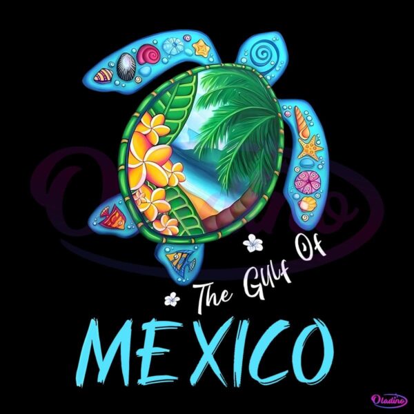 The Gulf Of Mexico Souvenir Turtle Summer Beach PNG