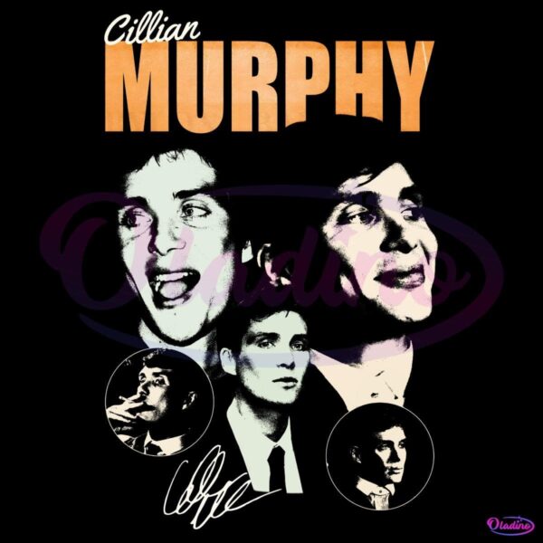 Vintage 90S Cillian Murphy Actor Signature PNG