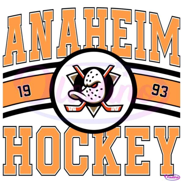 Vintage Anaheim Ducks Hockey Logo 1993 SVG