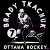 Vintage Brady Tkachuk 7 Ottawa Senators SVG