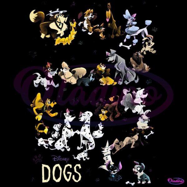 Vintage Cartoon Cute Disney Dog Collection Dog Lover PNG