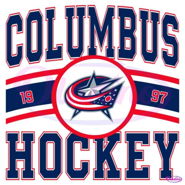 Vintage Columbus Blue Jackets Hockey Logo 1997 SVG