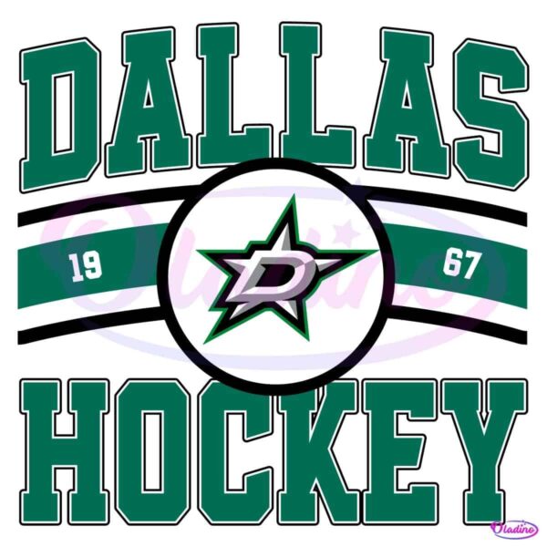 Vintage Dallas Stars Hockey Logo 1967 SVG