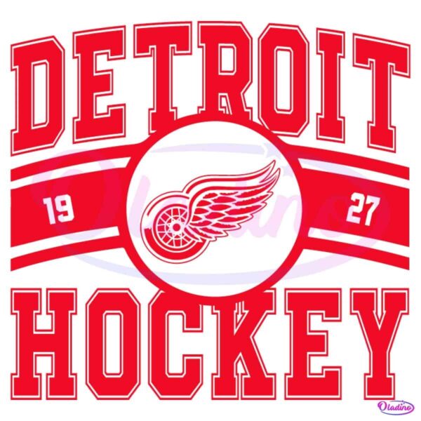 Vintage Detroit Red Wings Hockey Logo 1926 SVG