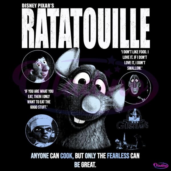 Vintage Disney Pixars Ratatouille Anyone Can Cook PNG