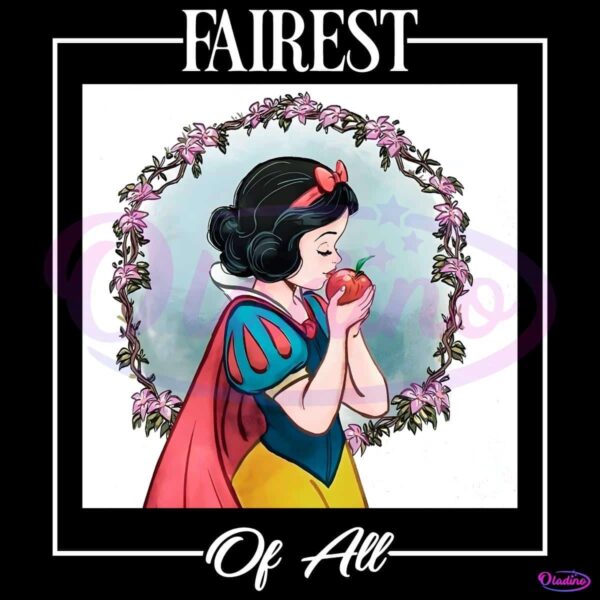 Vintage Disney Snow White Fairest Of All PNG