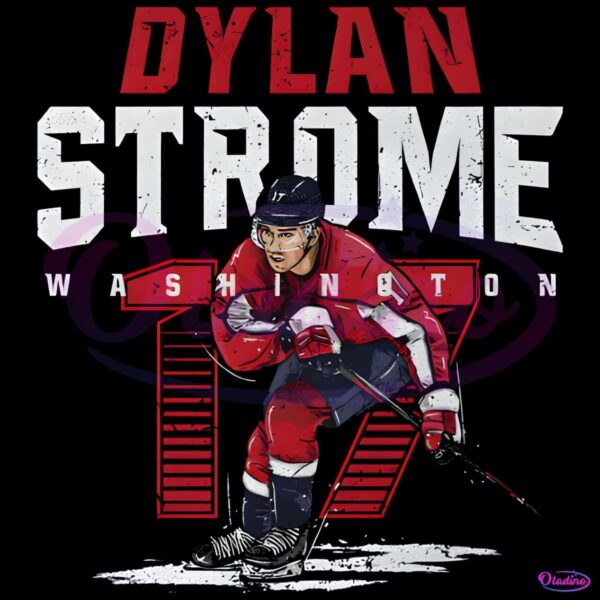 Vintage Dylan Strome 17 Washington Capitals Hockey PNG