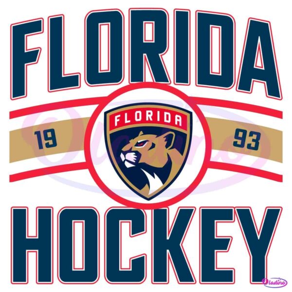 Vintage Florida Panthers Hockey Logo 1993 SVG