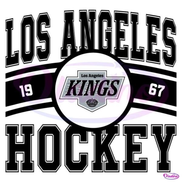 Vintage Los Angeles Kings Hockey Logo 1967 SVG