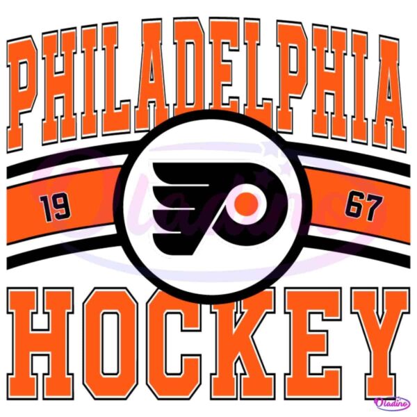 Vintage Philadelphia Flyers Hockey Logo 1967 SVG