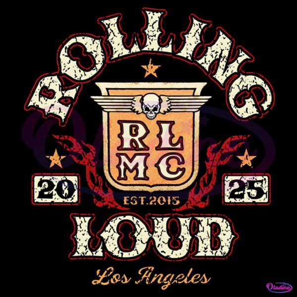 Vintage Rolling Loud Los Angeles 2025 Est 2015 PNG