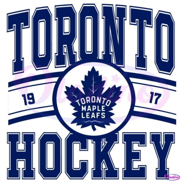 Vintage Toronto Maple Leafs Hockey Logo 1917 SVG