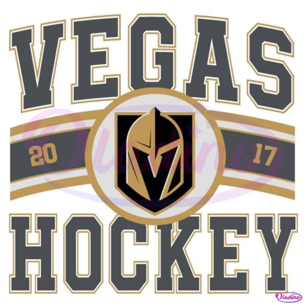 Vintage Vegas Golden Knights Hockey Logo 2017 SVG