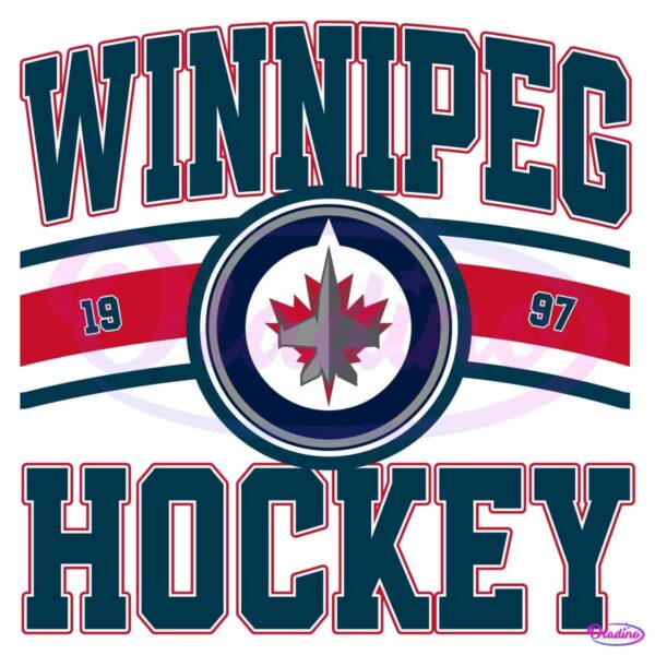 Vintage Winnipeg Jets Hockey Logo 1997 SVG