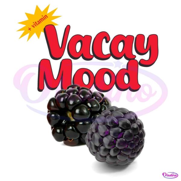 Vitamin Vacay Mood Black Raspberry PNG