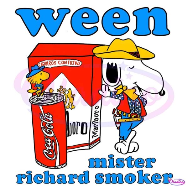 Ween Mister Richard Smoker Snoopy Cowboy SVG