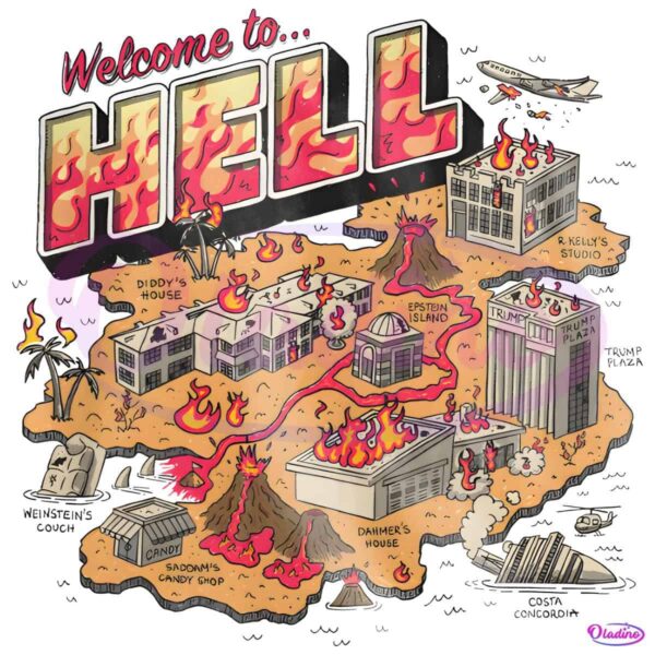 Welcome To Hell A Fiery Cartoon Map Adventure