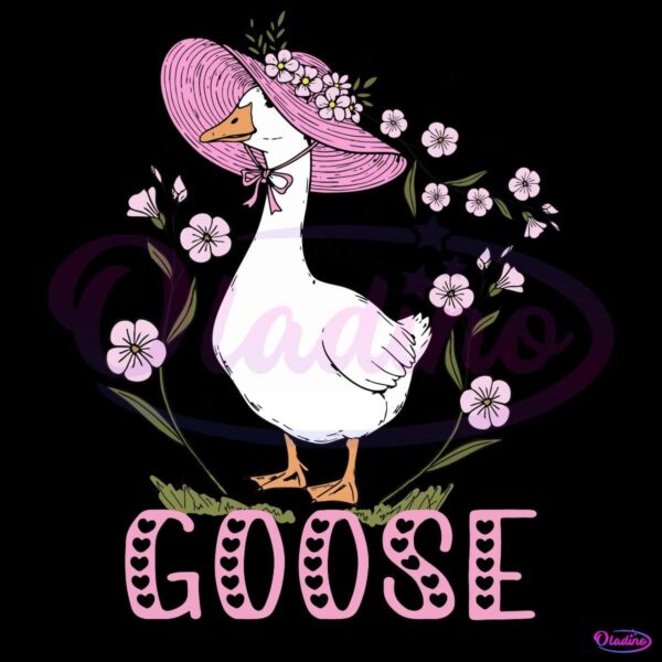 Wildflower Mama Goose in Stunning PNG