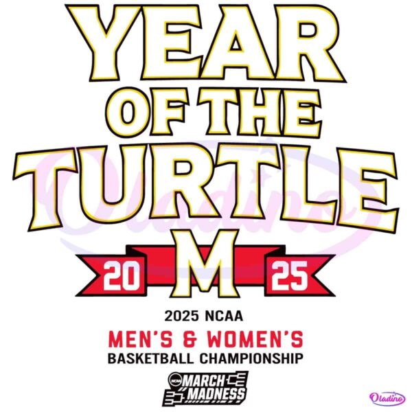 Year Of The Turtle 2025 Maryland Terrapins Basketball SVG