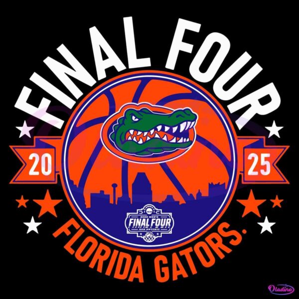 2025 Final Four Florida Gators Mens Basketball SVG