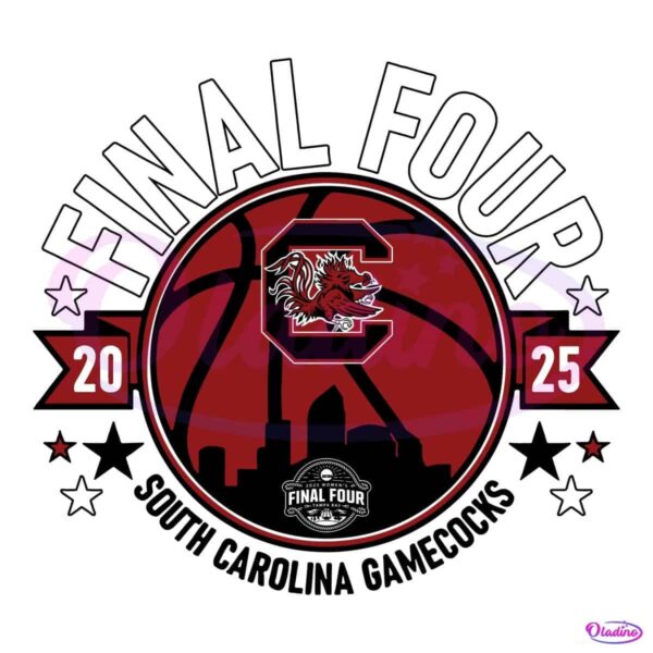 2025 Final Four South Carolina Gamecocks Basketball SVG