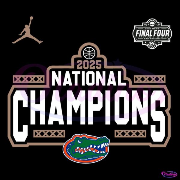 2025 National Champions Florida Gators Basketball SVG