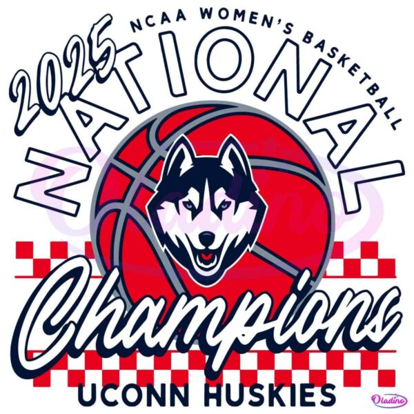 2025 National Champions Uconn Huskies Logo Basketball SVG