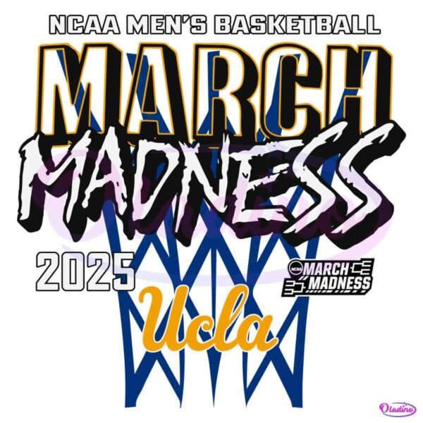 2025 Ncaa Mens Basketball March Madness Ucla SVG