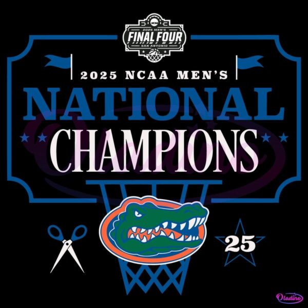 2025 Ncaa Mens National Champion Final Four Gators Basketball SVG