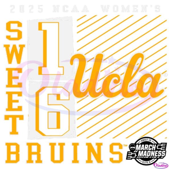 2025 Ncaa Womens Basketball Sweet 16 Ucla Bruins SVG