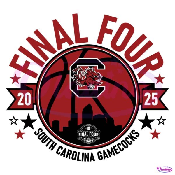 2025 Womens Final Four South Carolina Gamecocks Basketball SVG