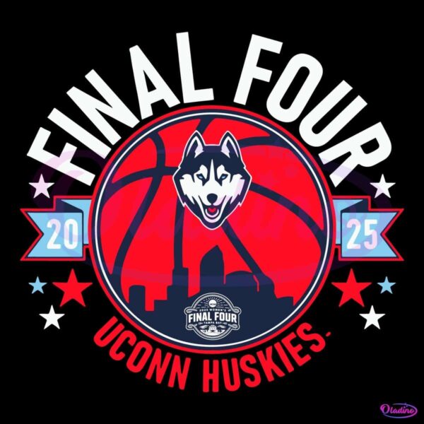 2025 Womens Final Four Uconn Huskies Basketball SVG