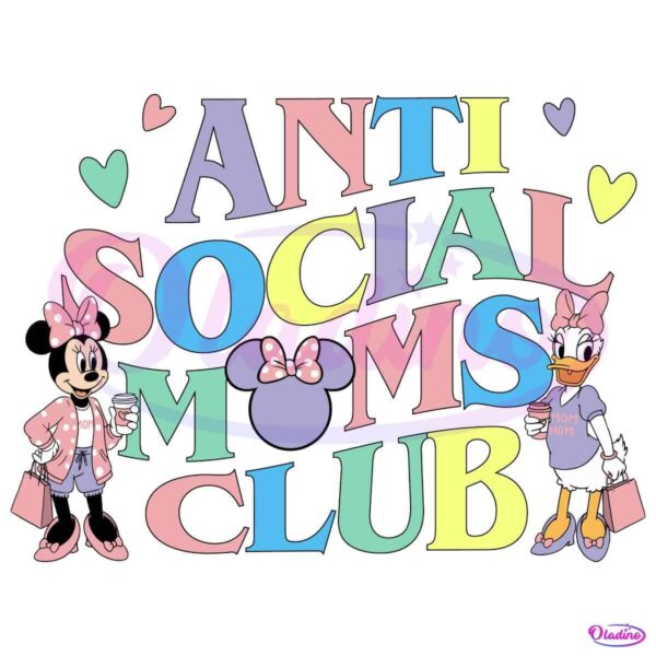 Anti Social Mom Club Vacation Mode PNG