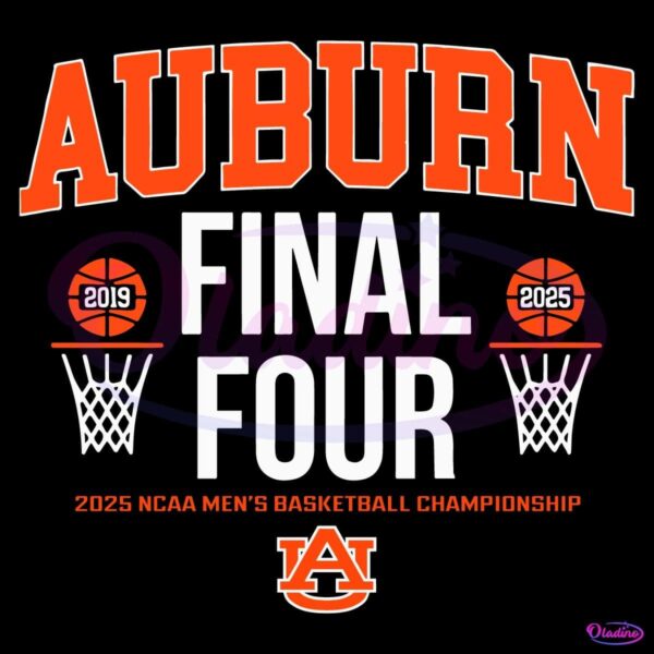 Auburn Tigers Basketball All Time Final Fours SVG