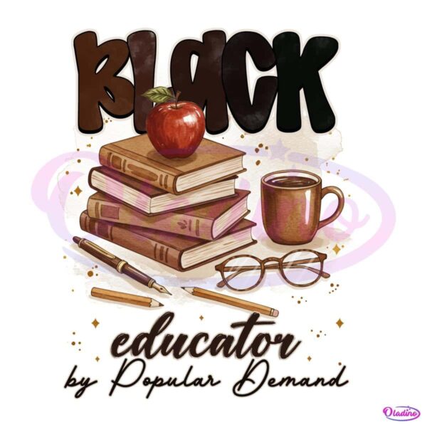 Celebrate Teachers Day with 1865 Vibes Black Educator PNG