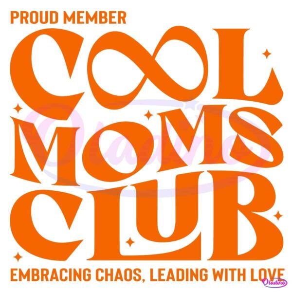 Cool Moms Club Retro Groovy Mom PNG