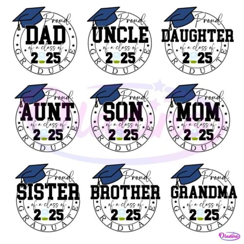 Matching Grad Caps Custom Graduation Family Matching Grad Cap Png Bundle - Free Download